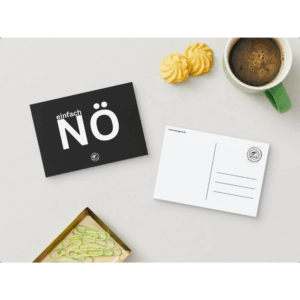 BLACK HUMOR POSTKARTE Einfach NÖ!