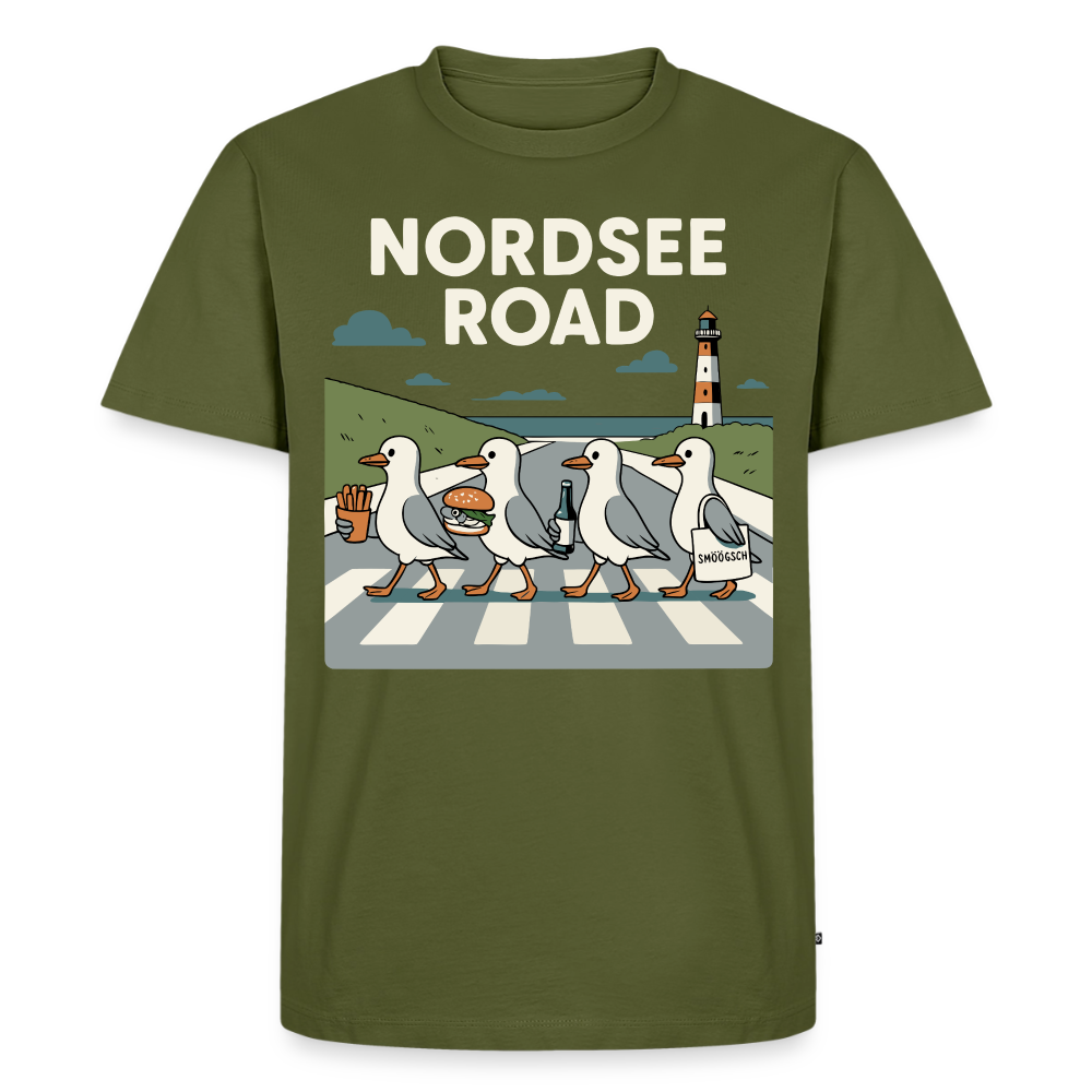 PREMIUM UNISEX T-SHIRT NORDSEE ROAD – Bild 6