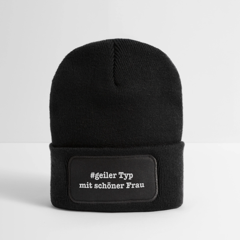 Recycelte Patch Beanie #geiler Typ mit schöner Frau – Bild 2