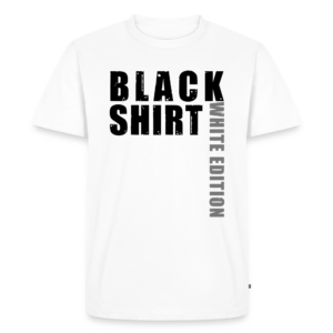 Unisex T-Shirt „BLACK SHIRT – WHITE EDITION“