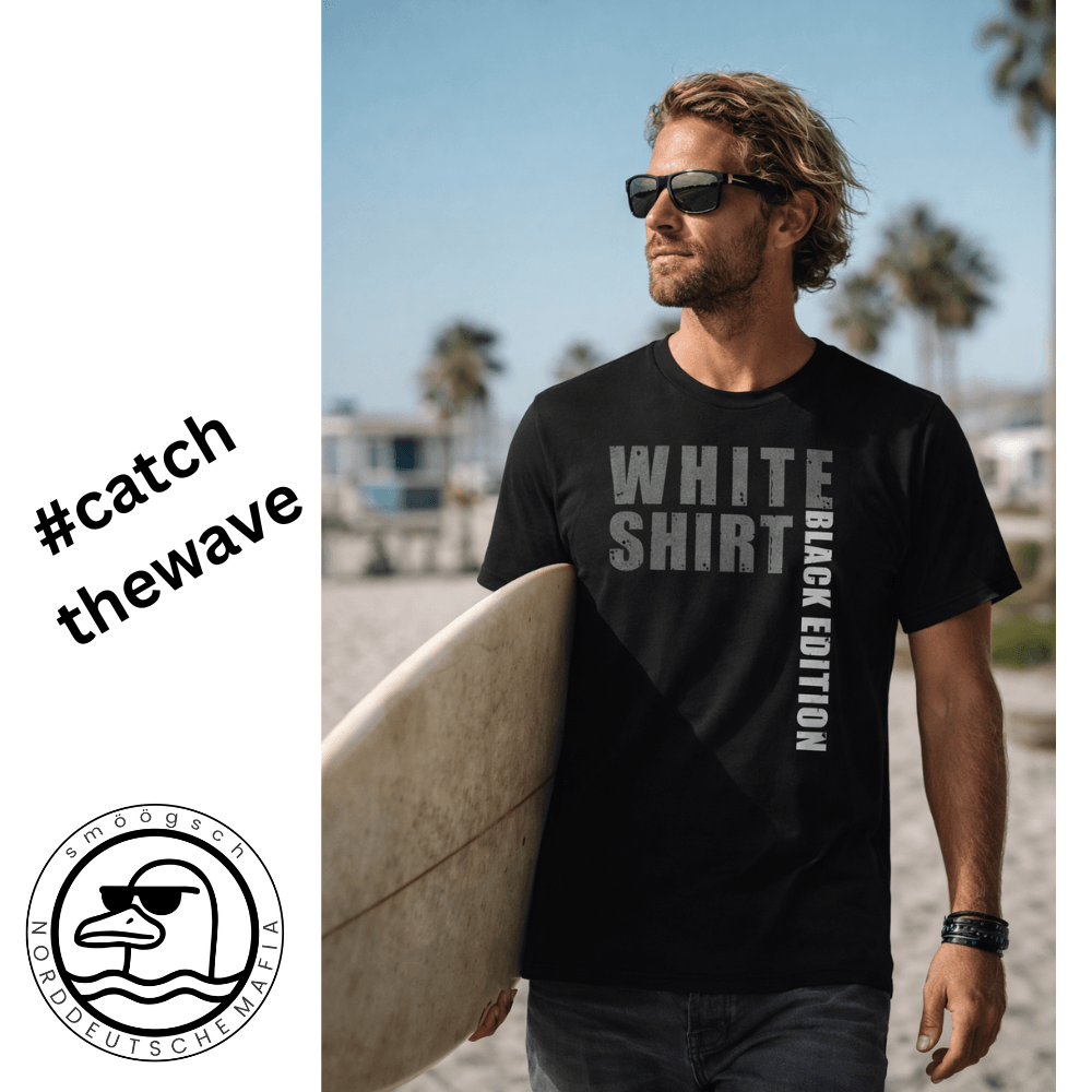 Premium UNISEX T-Shirt WHITE SHIRT BLACK EDITION – Bild 4