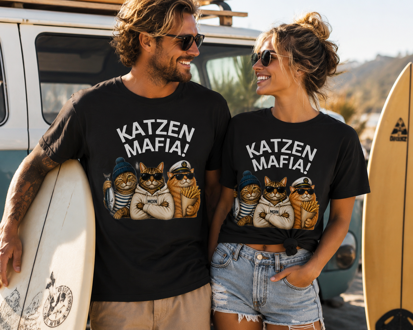 UNISEX T-Shirt KATZENMAFIA – Bild 19