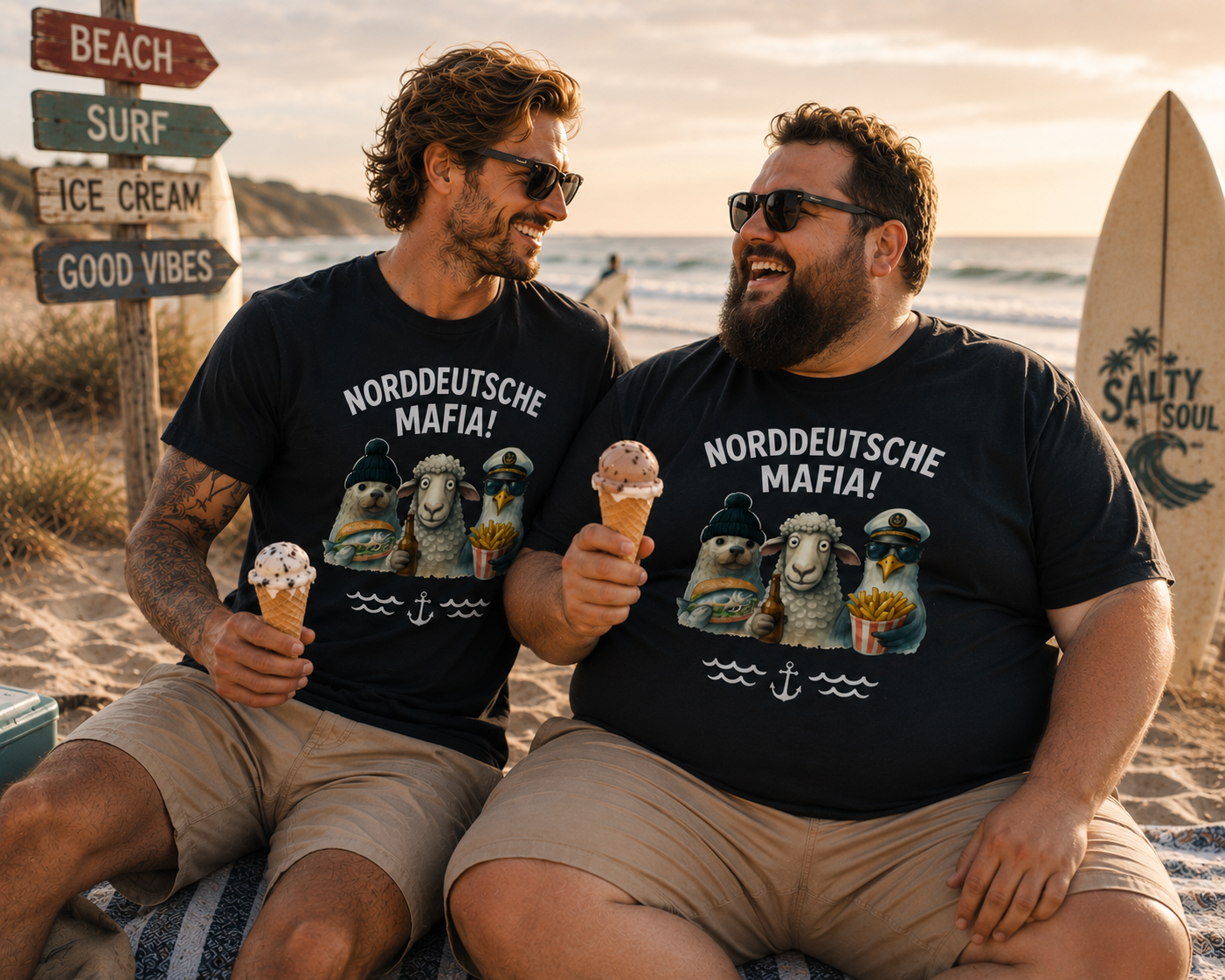 UNISEX Premium T-Shirt NORDDEUTSCHE MAFIA! BIS 5 XL – Bild 7